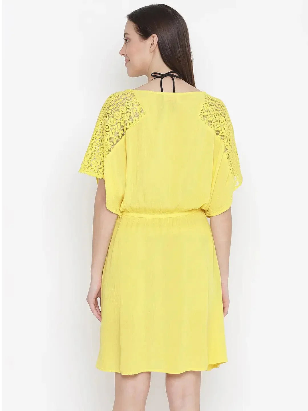 Sunny Hush Yellow Women Nightwear Dress   oxolloxo