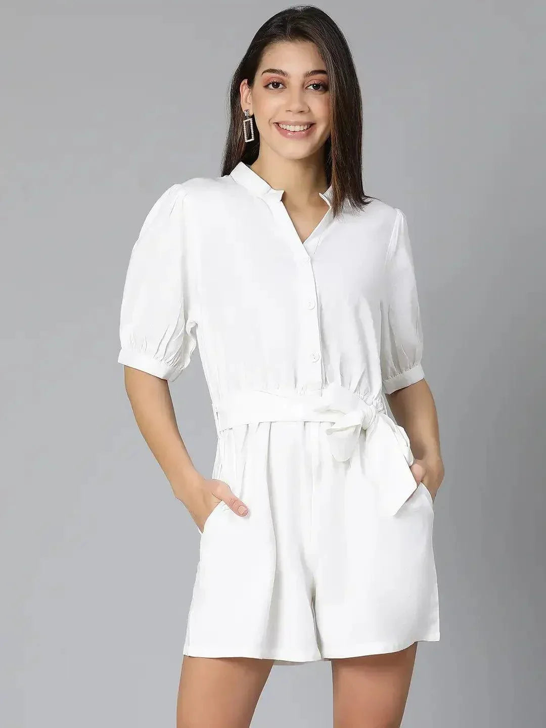 Women White Playsuit