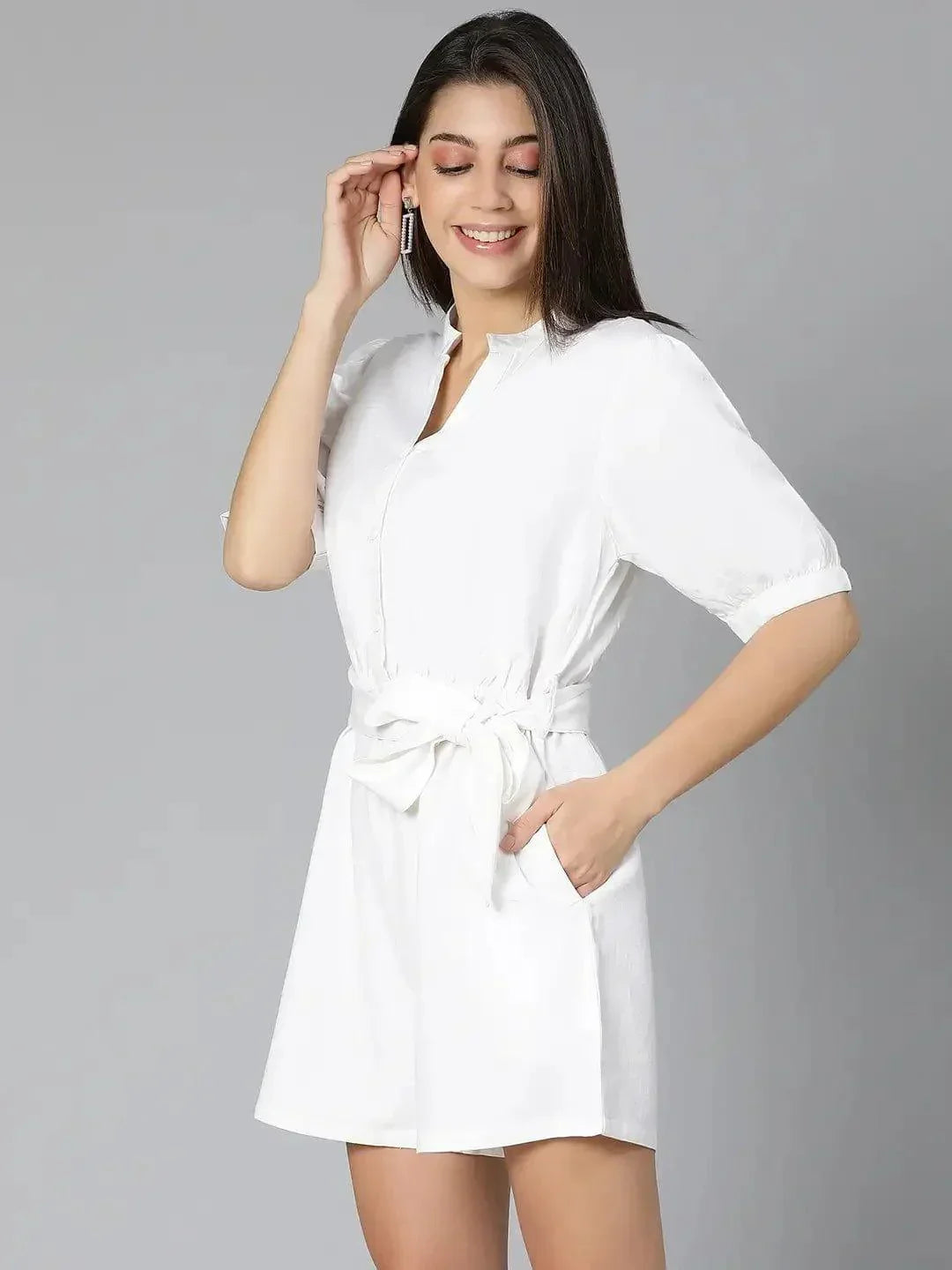 Women White Playsuit
