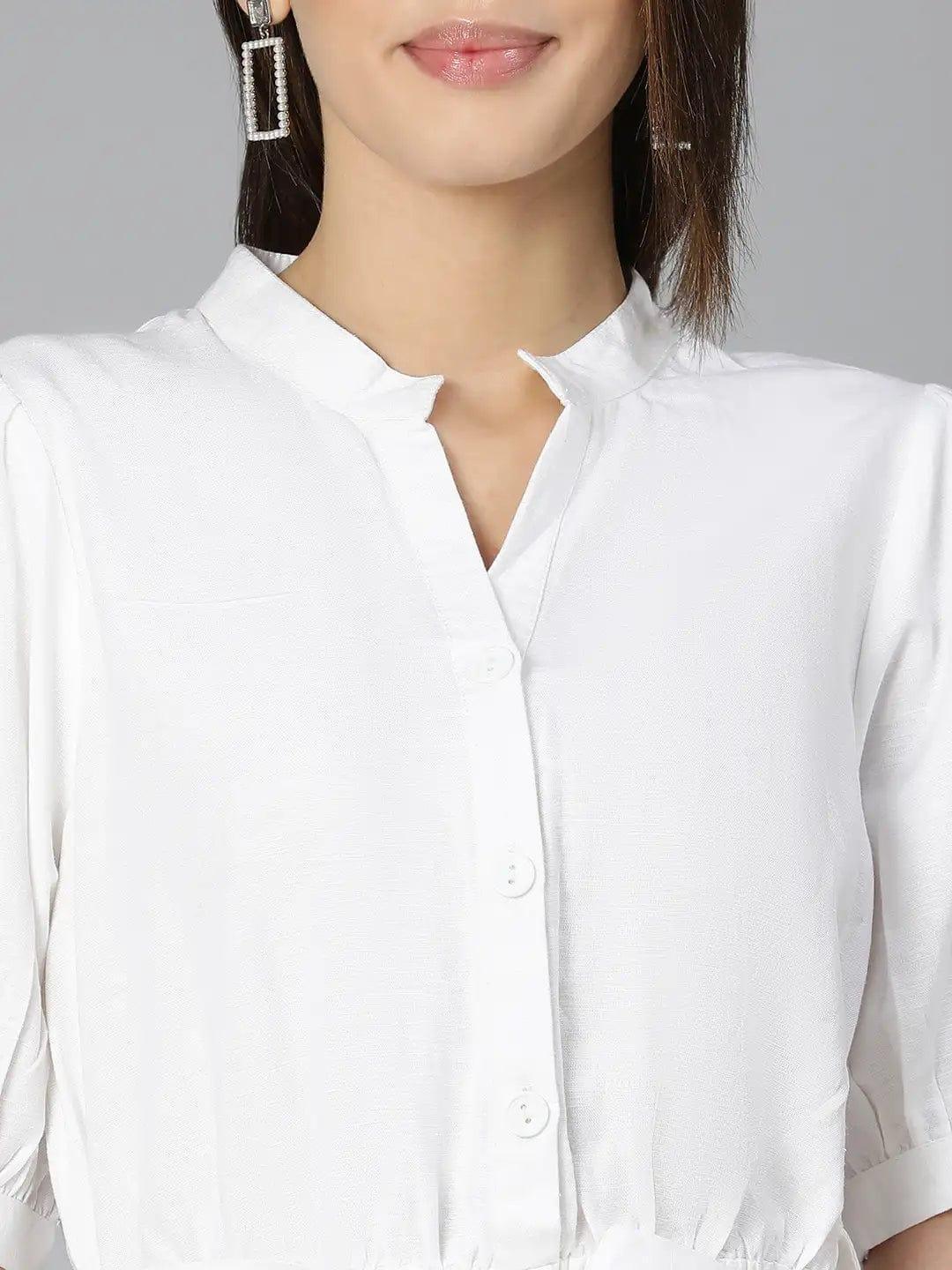 Women White Playsuit