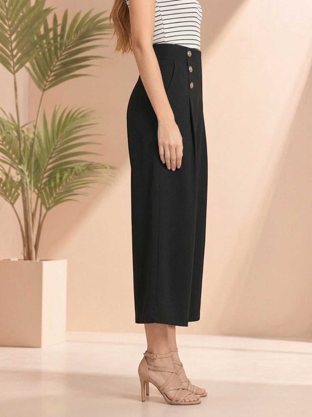 Women Black Culottes