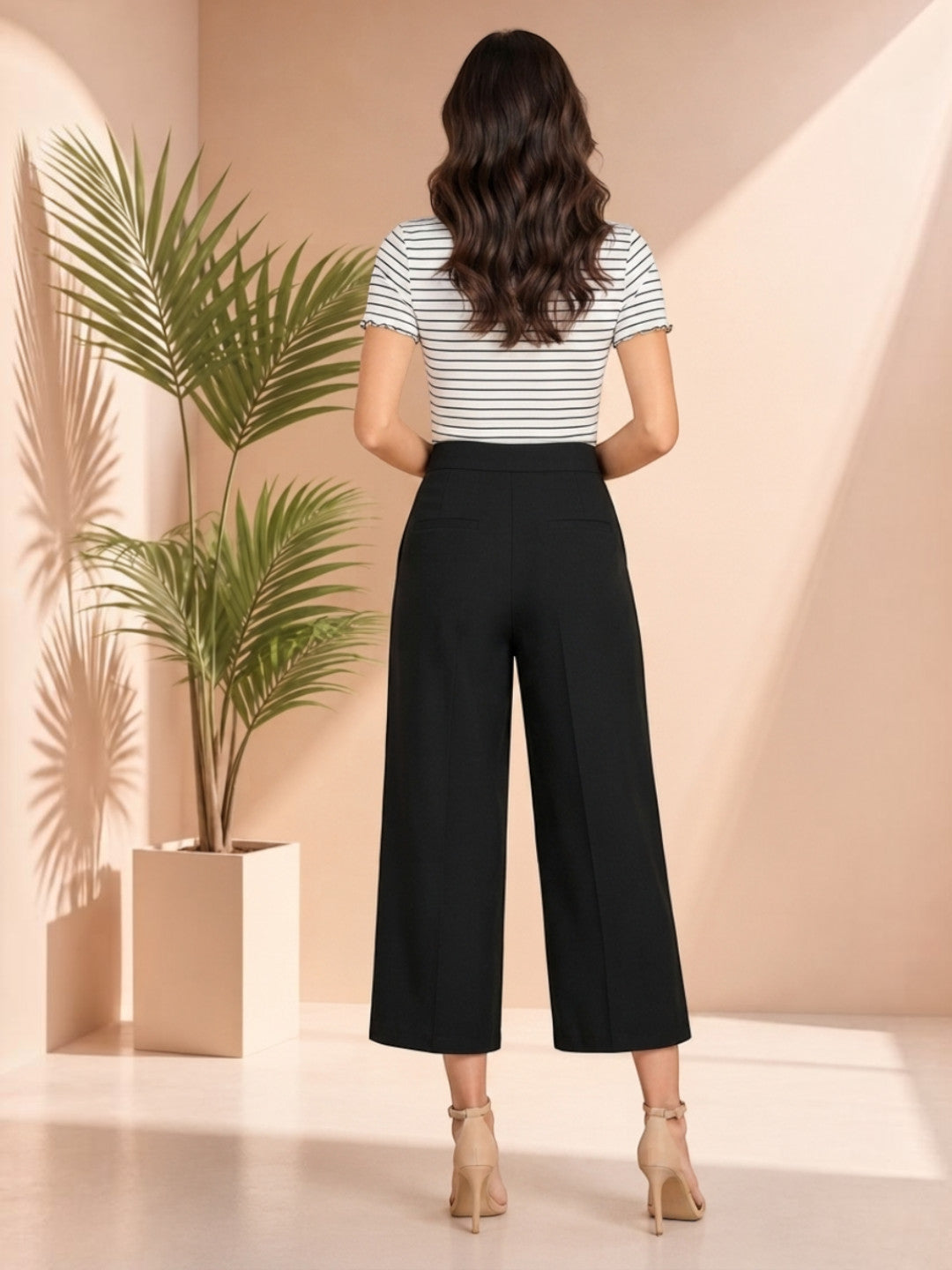 Women Black Culottes