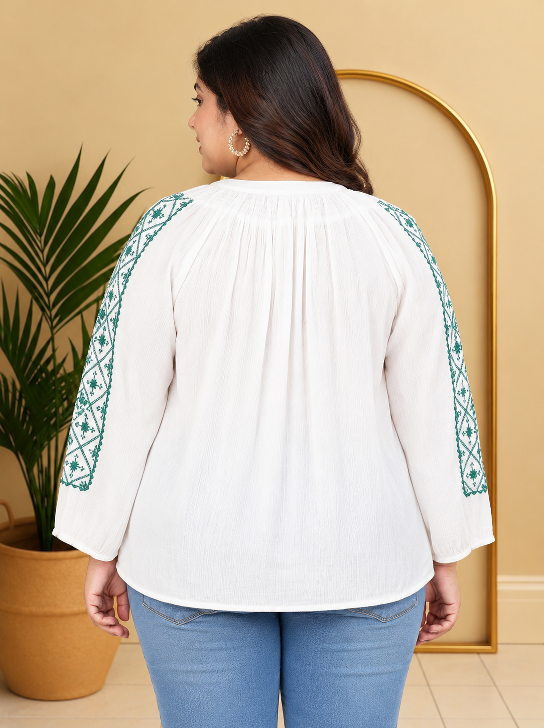 Plus Size White Top