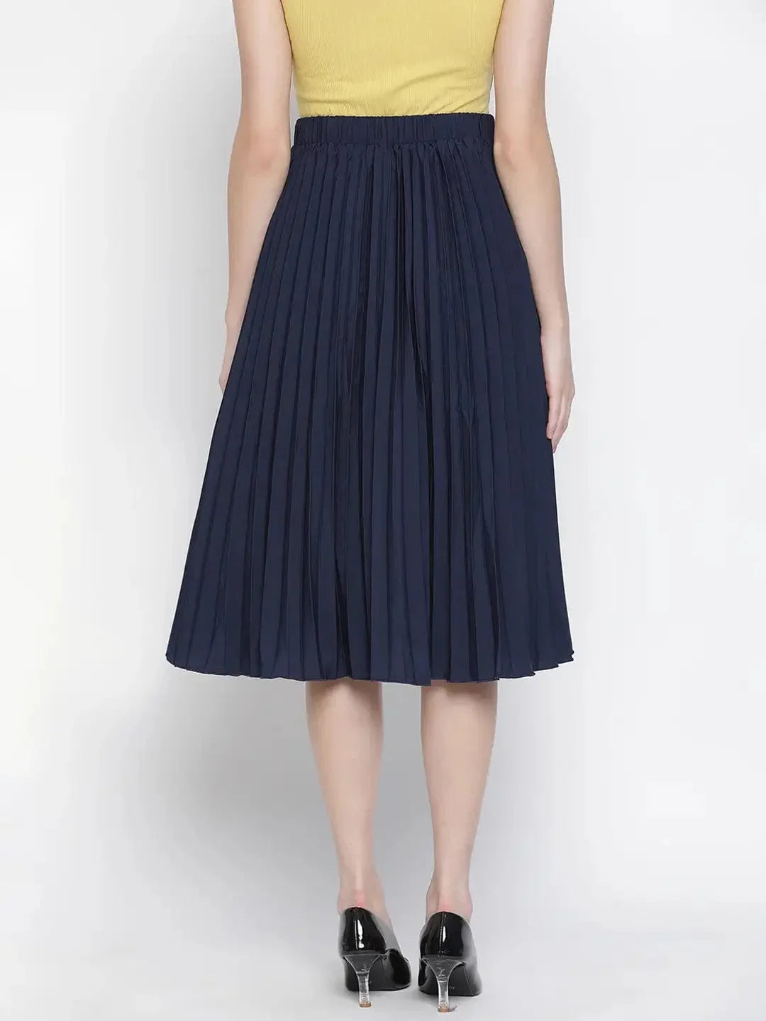 Queen Fairy Blue Color Pleated Women Skirt - oxolloxo