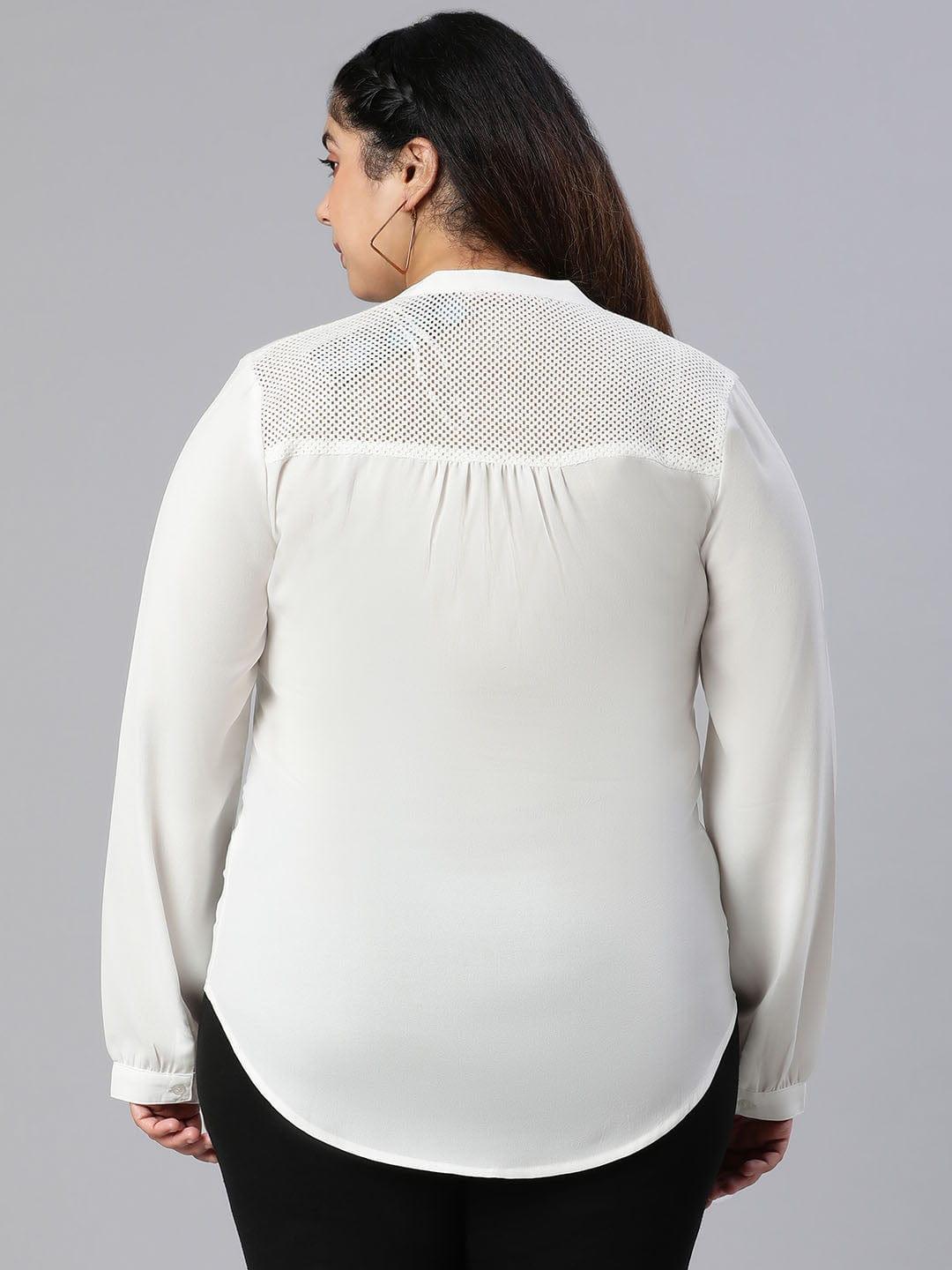 Plus Size White Top