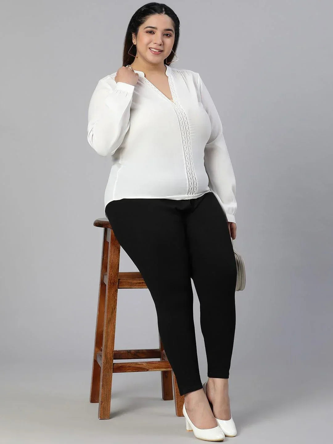 Plus Size White Top