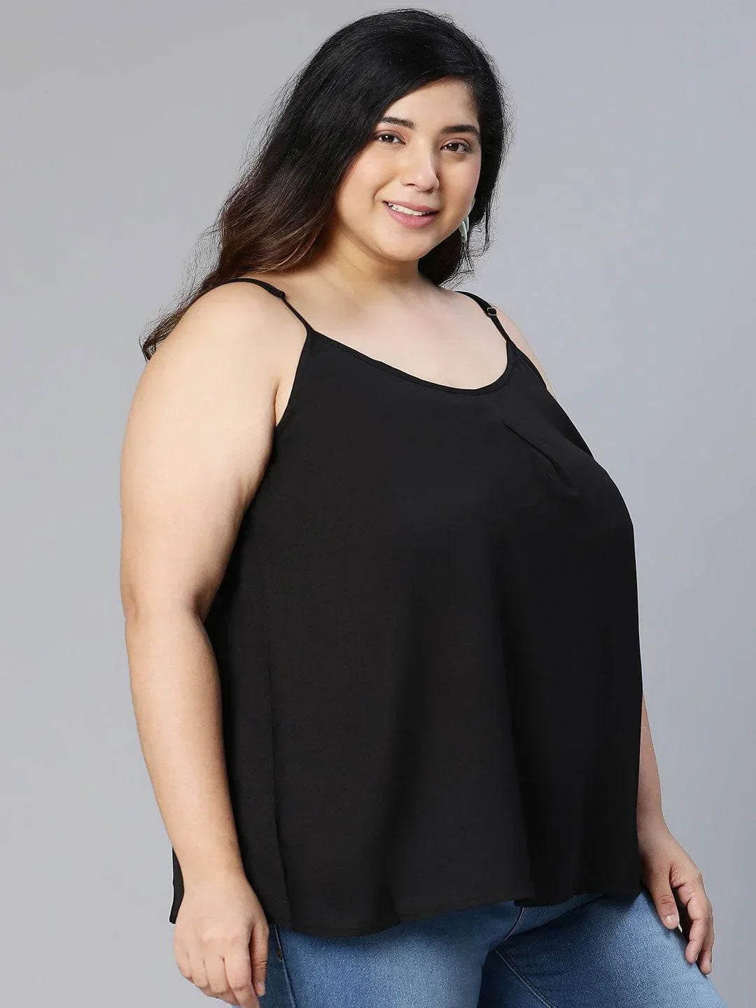 Plus Size Black Top