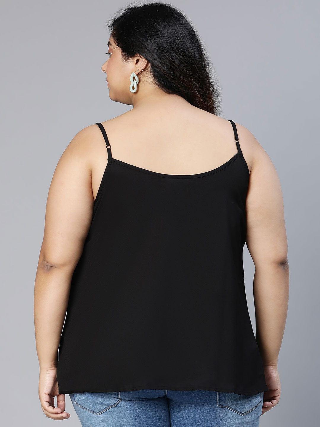 Plus Size Black Top