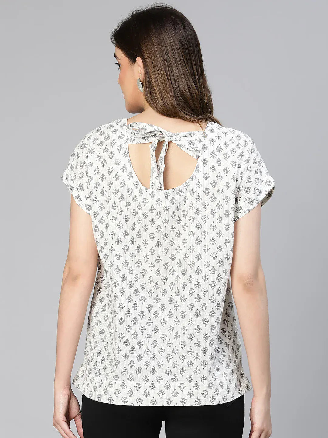 Women White Cotton Top