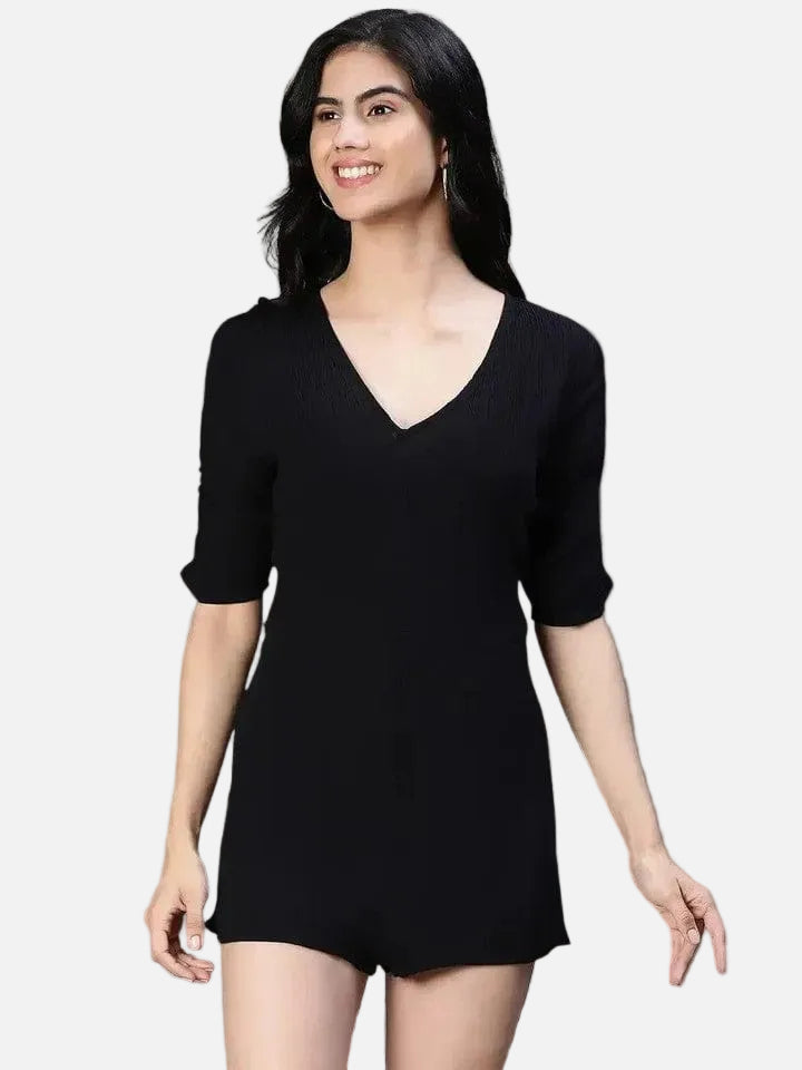 Women Black Playsuit