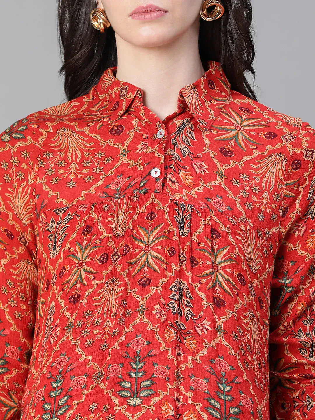 Women Red printed Maternity Dress