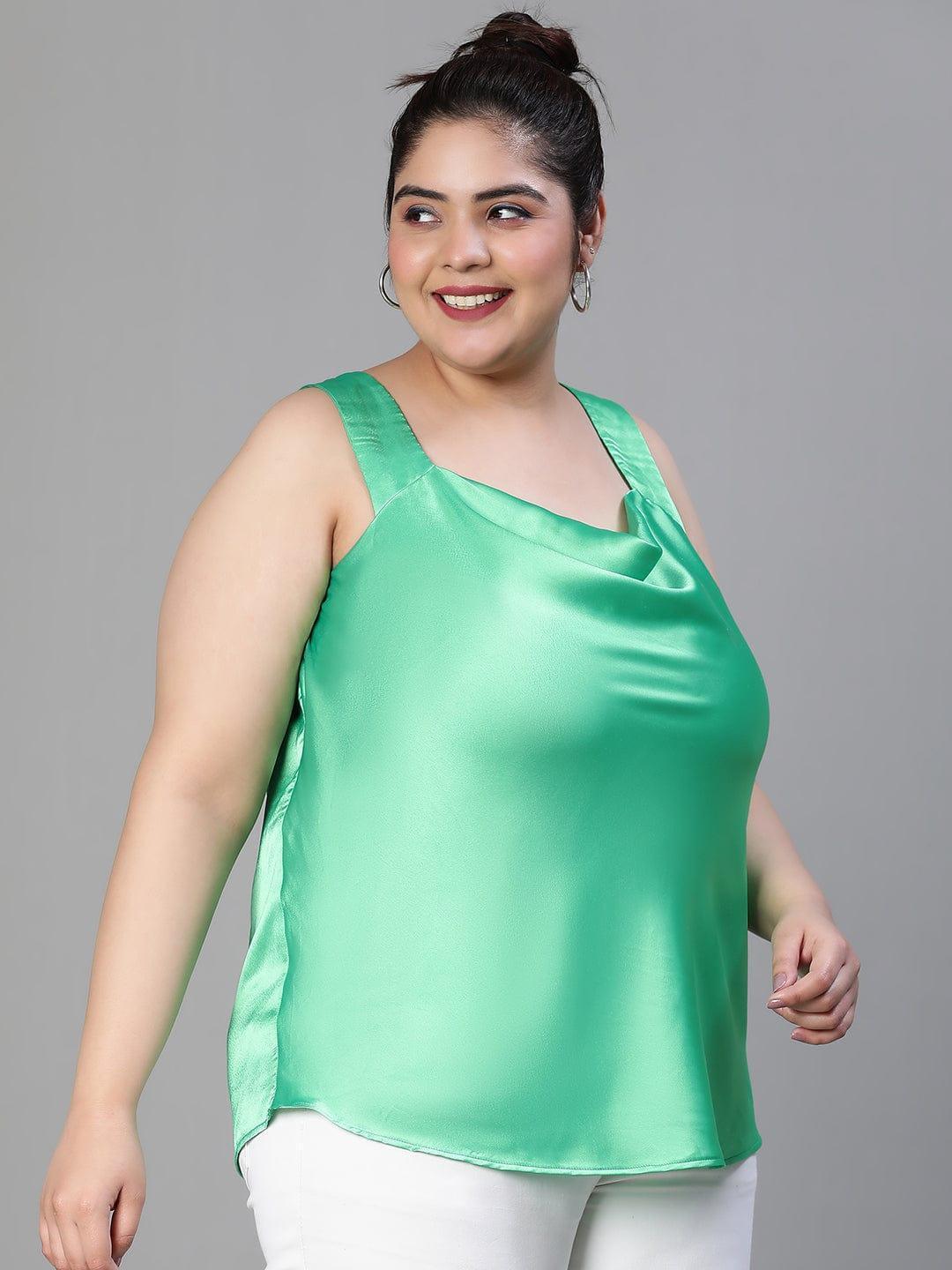 Plus Size Green Top