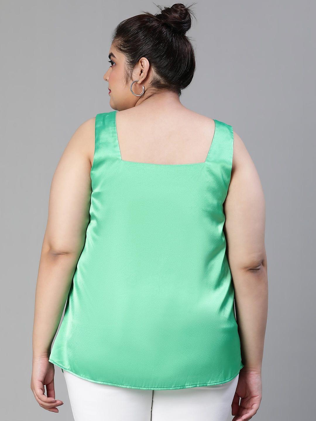 Plus Size Green Top