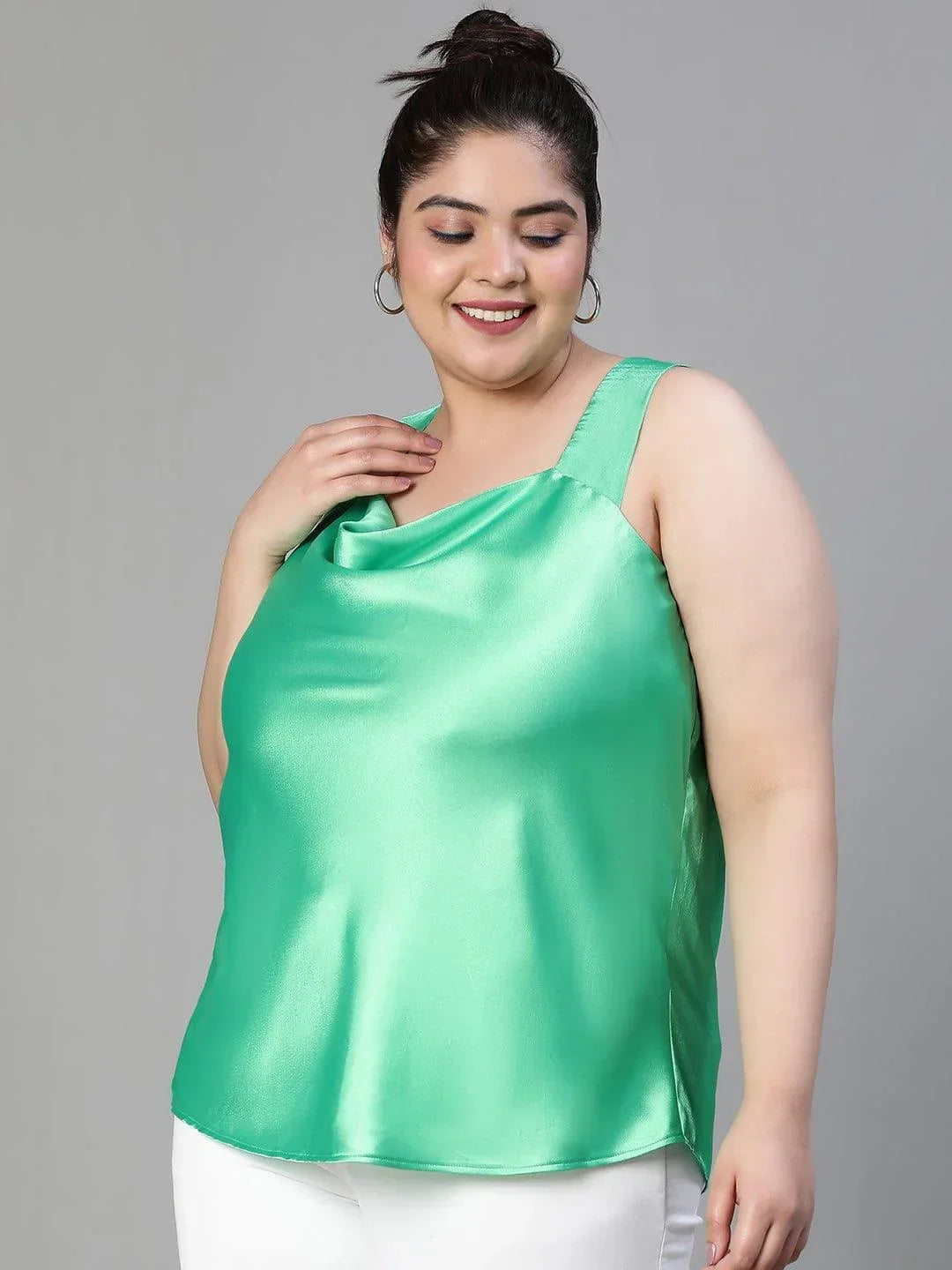 Plus Size Green Top