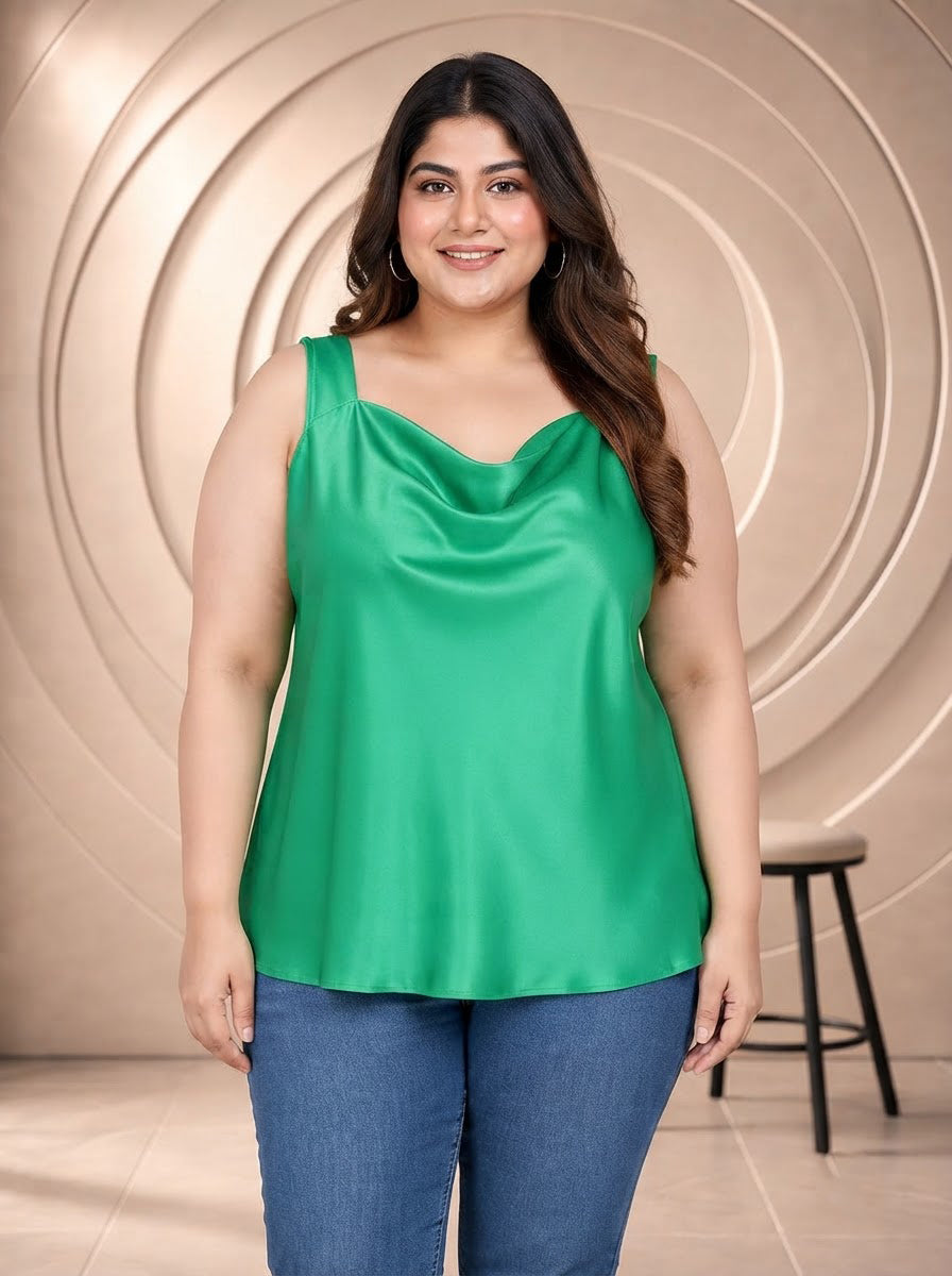 Plus Size Green Top