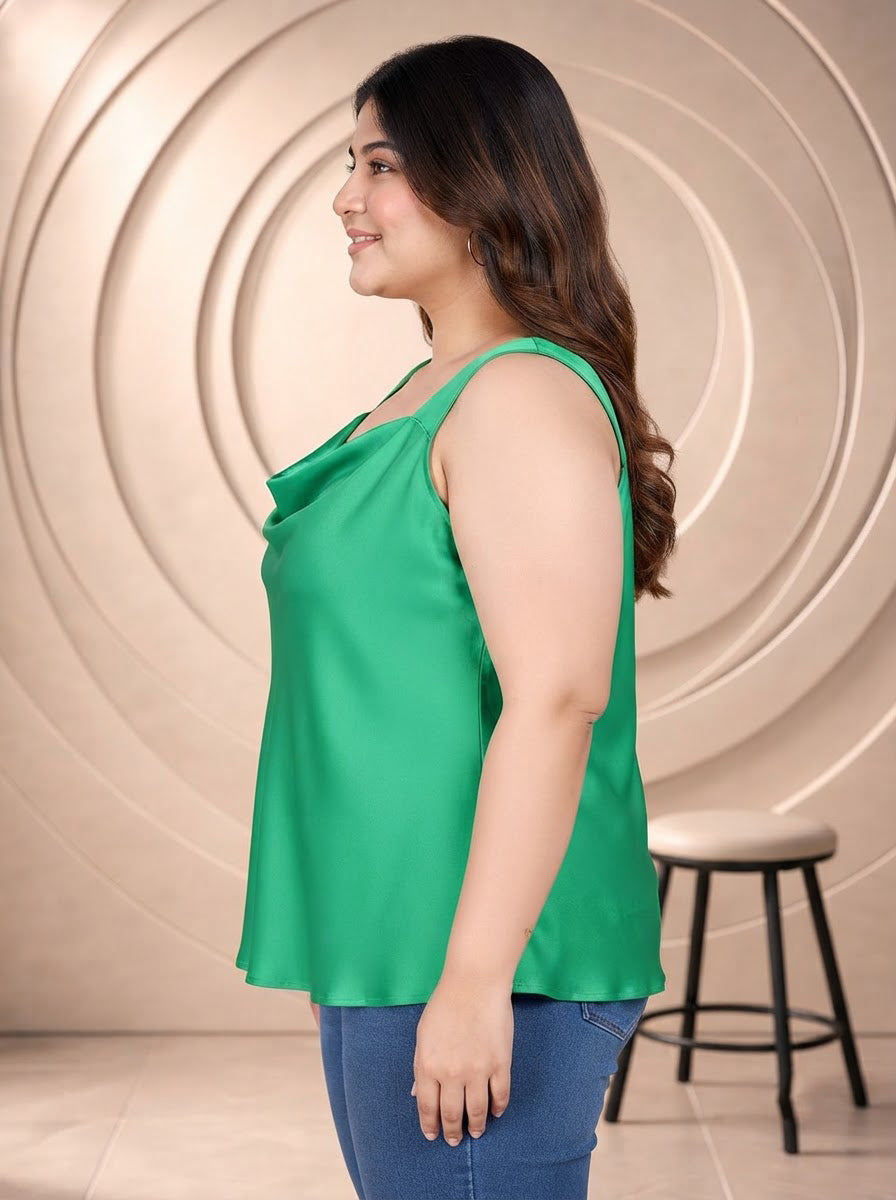 Plus Size Green Top