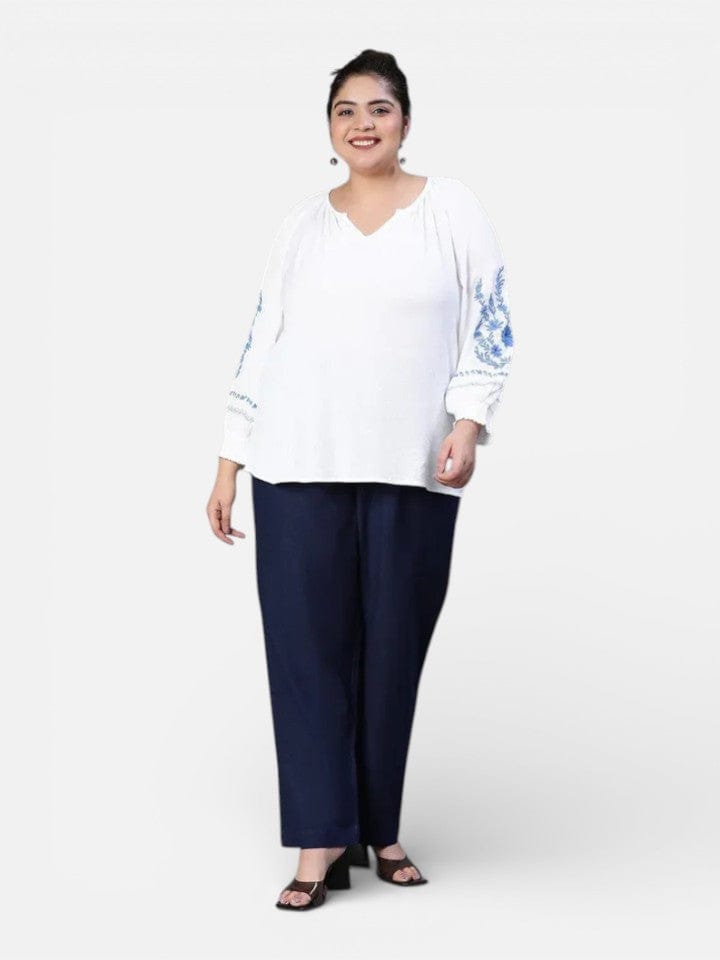 Plus Size White Top