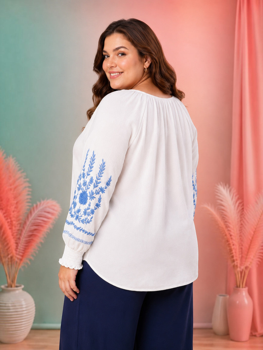 Plus Size White Top