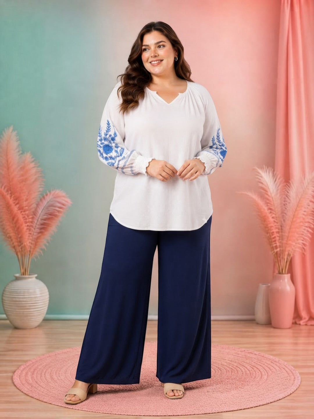 Plus Size White Top