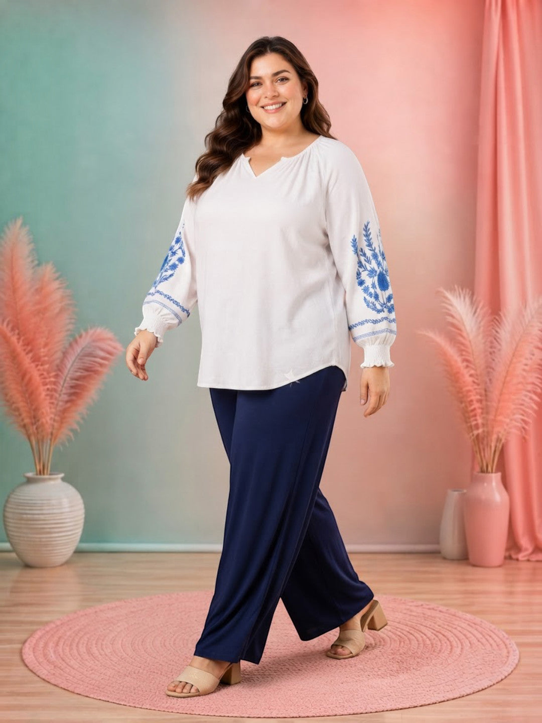 Plus Size White Top