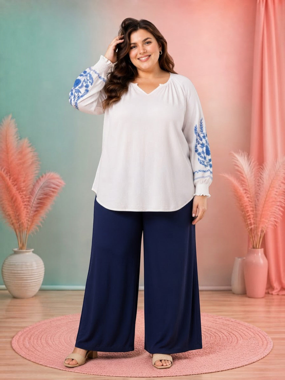 Plus Size White Top