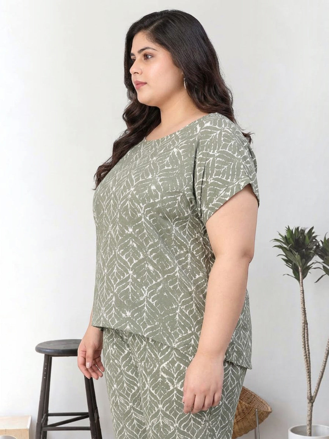 Plus Size Green Top