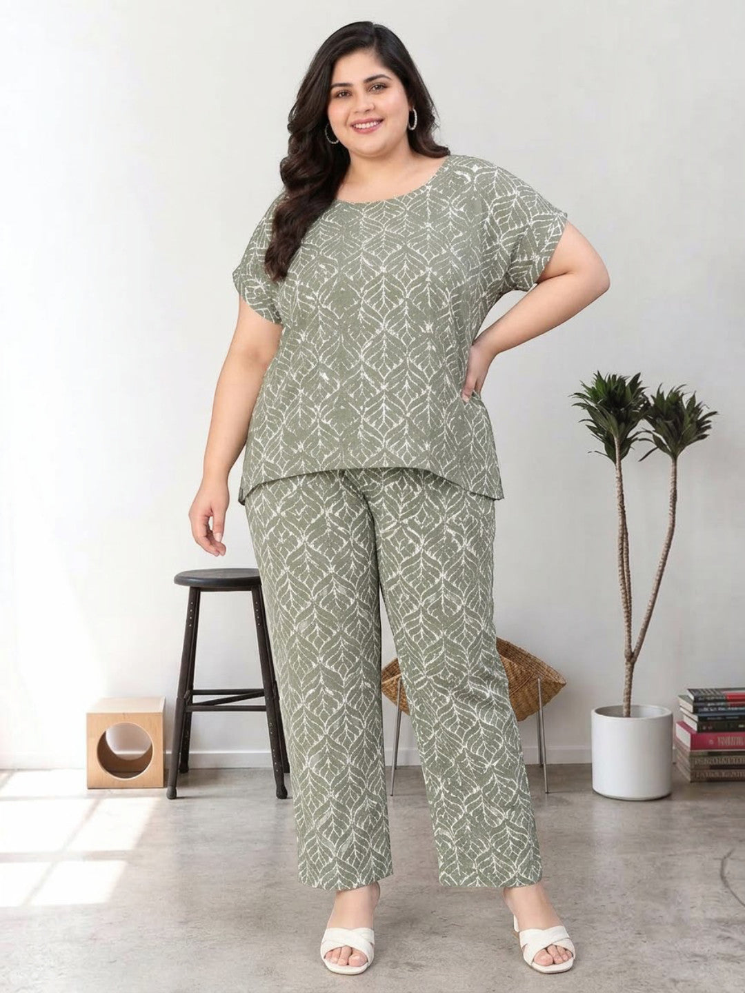 Plus Size Green Top