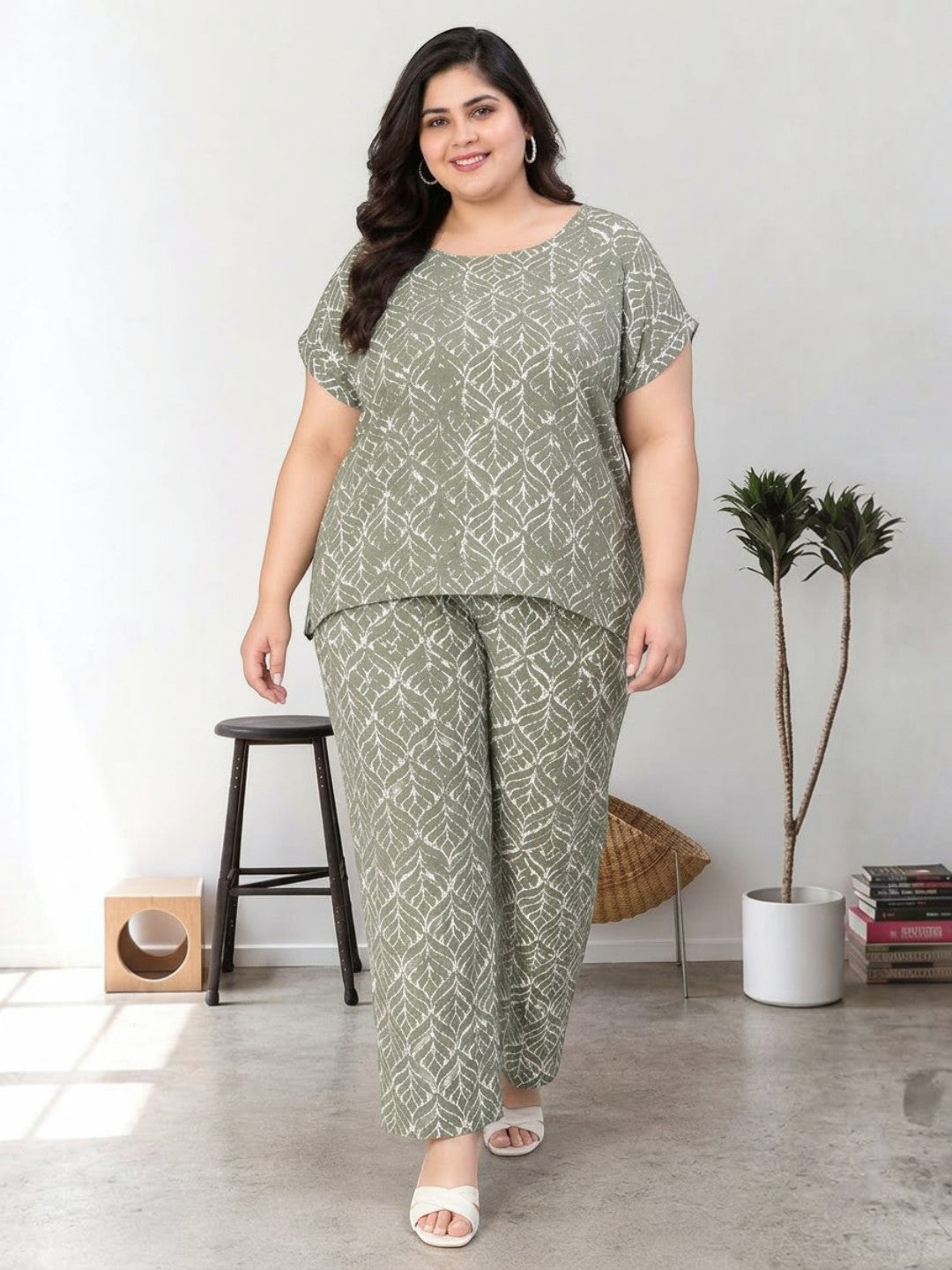 Plus Size Green Top