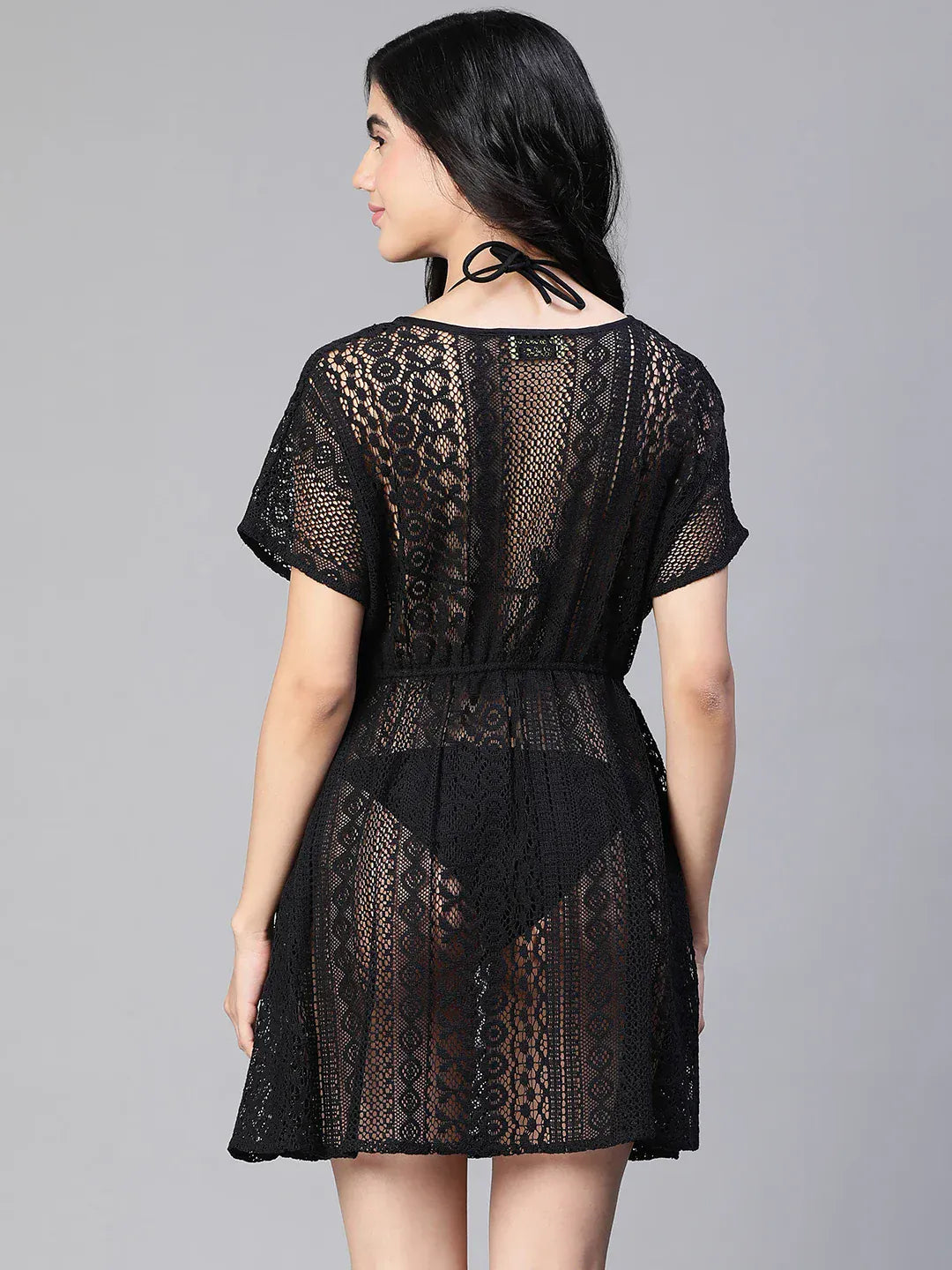 elited-blackelasticatedtie-knot-women-beachwear-cotton-kaftan
