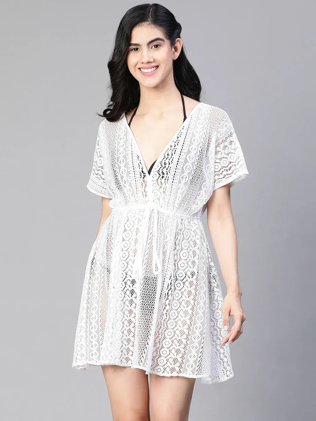 transparent-white-elasticatedtie-knot-women-beachwear-cotton-kaftan