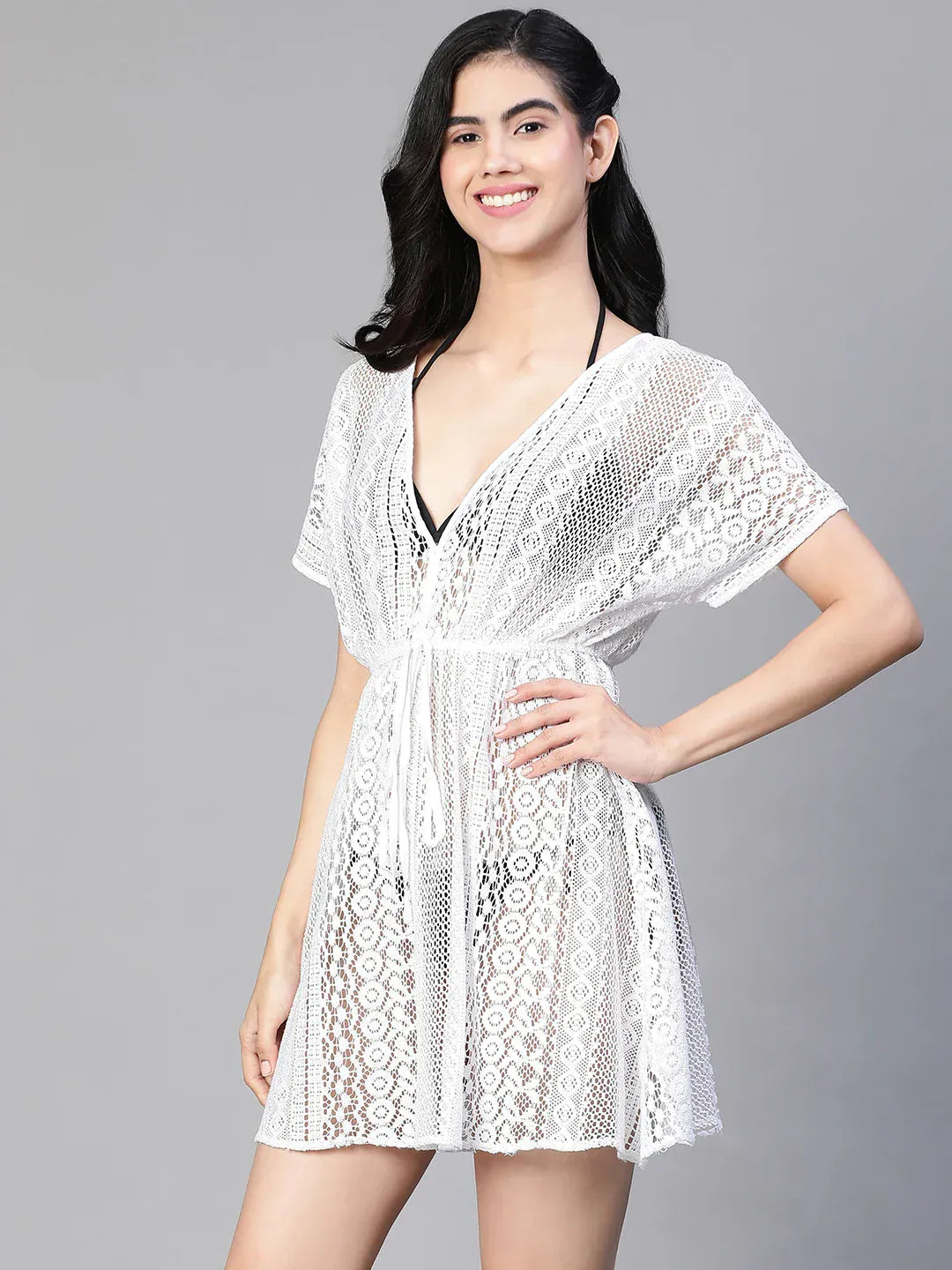 transparent-white-elasticatedtie-knot-women-beachwear-cotton-kaftan