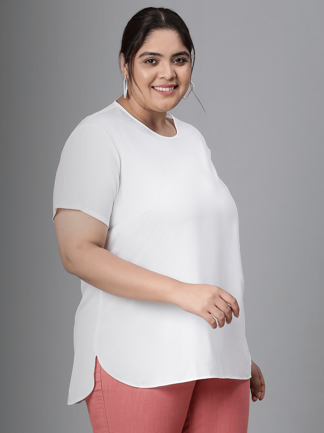 Plus Size White Top