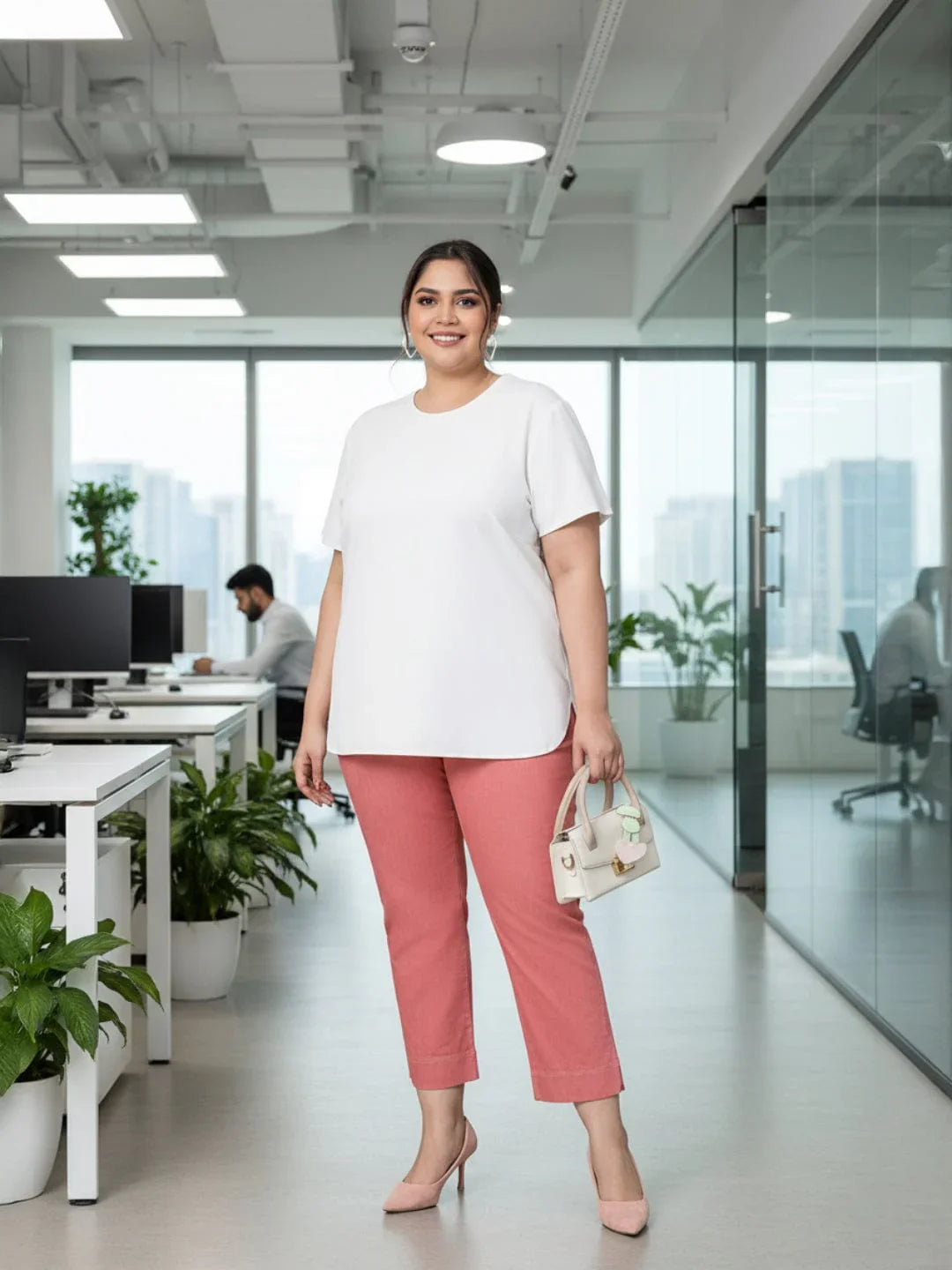 Plus Size White Top
