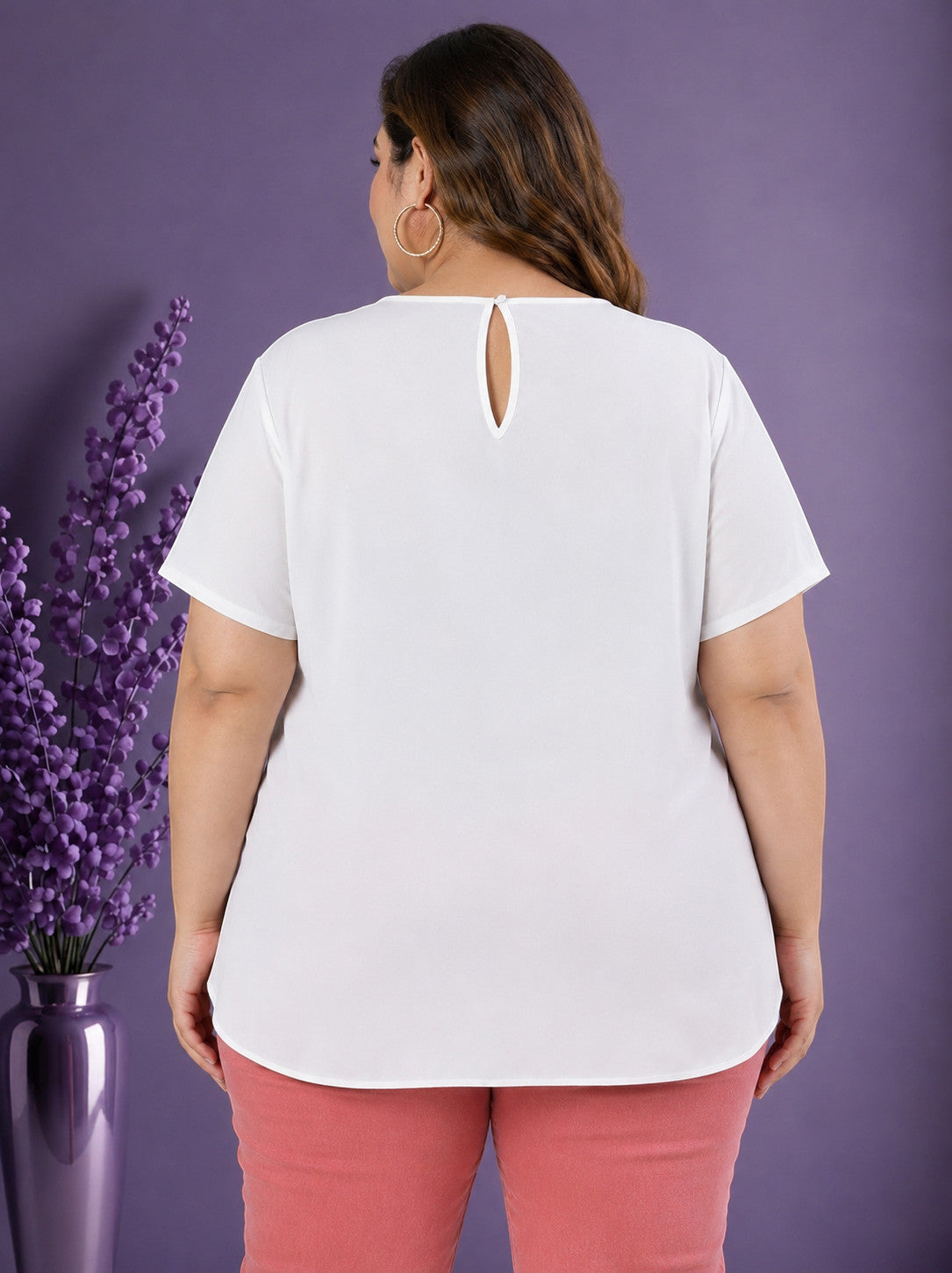 Plus Size White Top