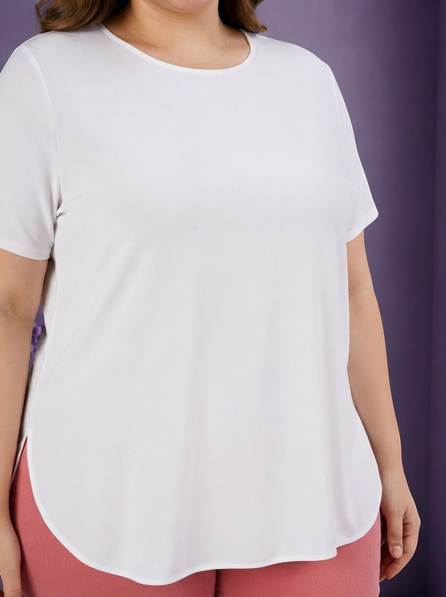 Plus Size White Top