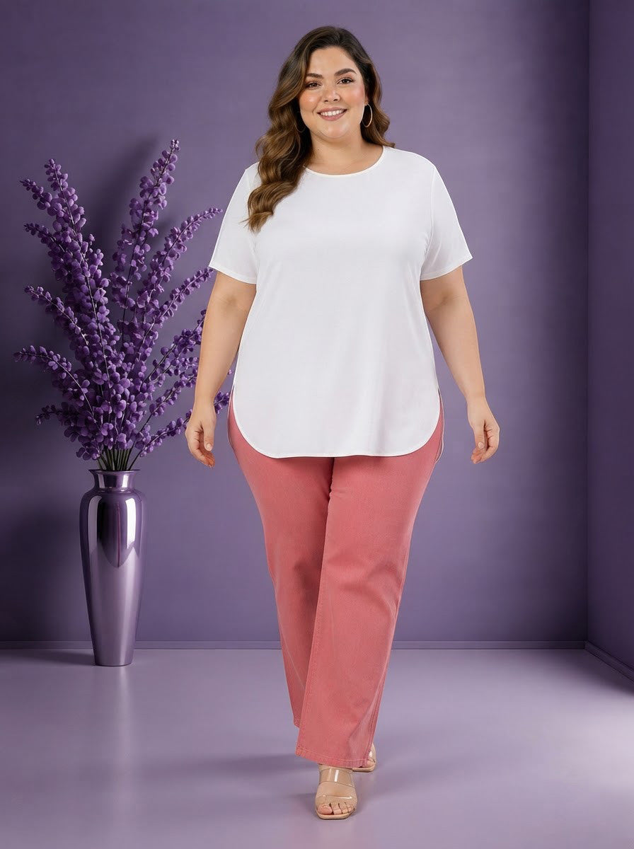 Plus Size White Top