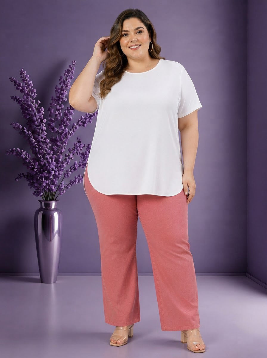 Plus Size White Top