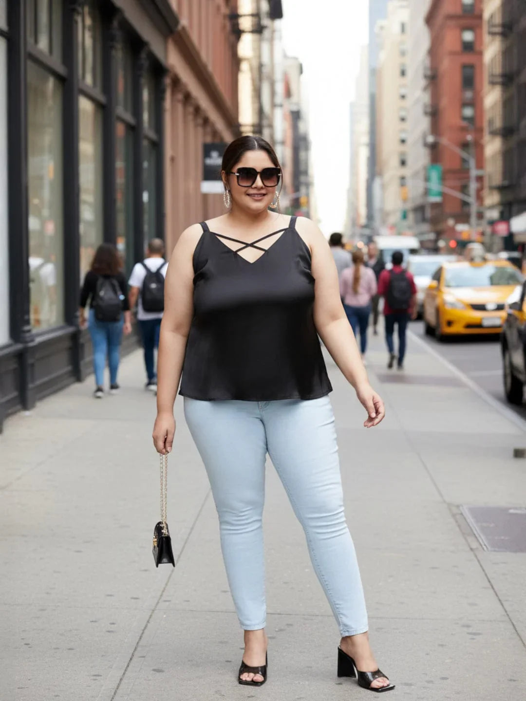 Plus Size Black Top