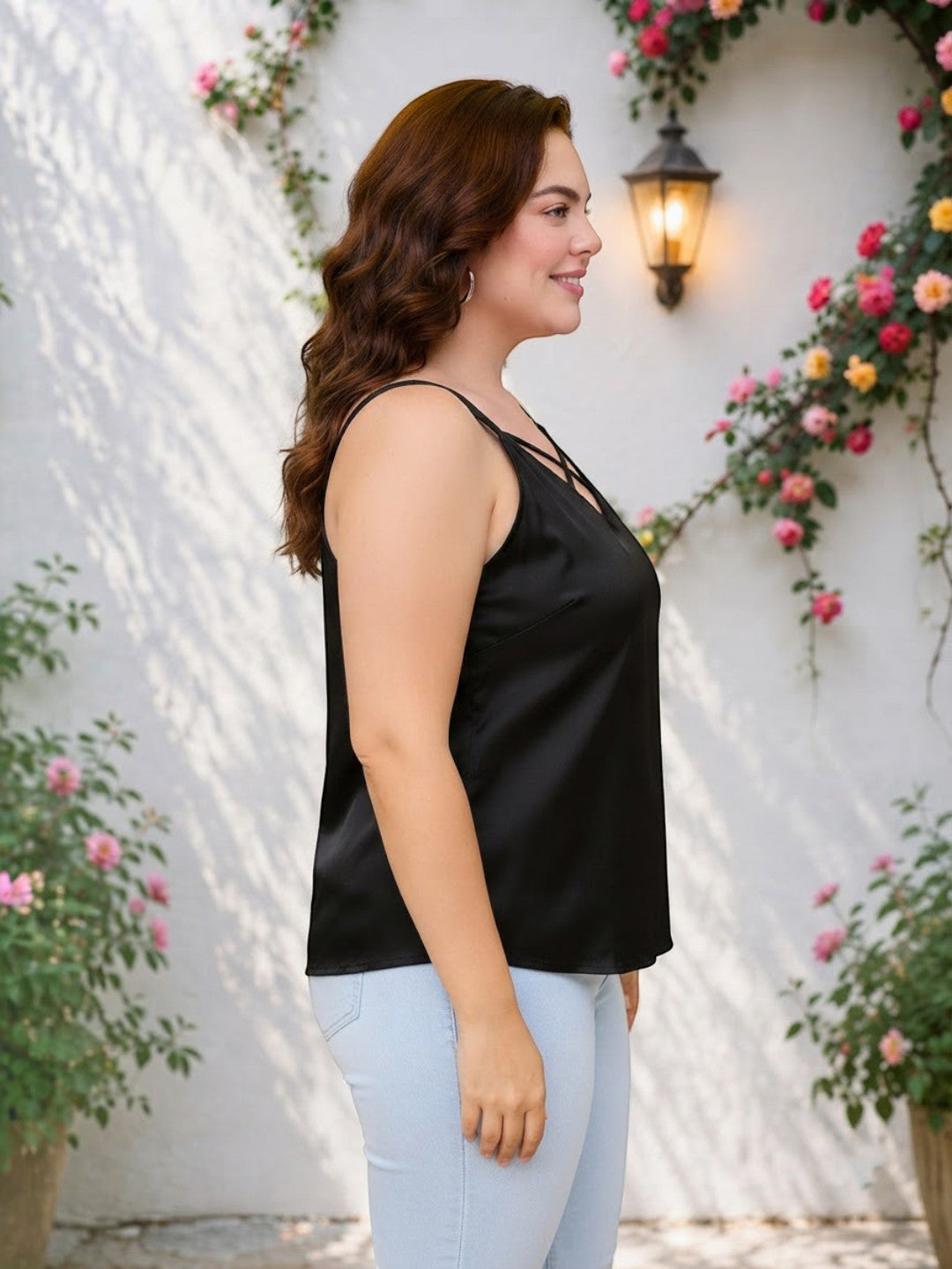 Plus Size Black Top