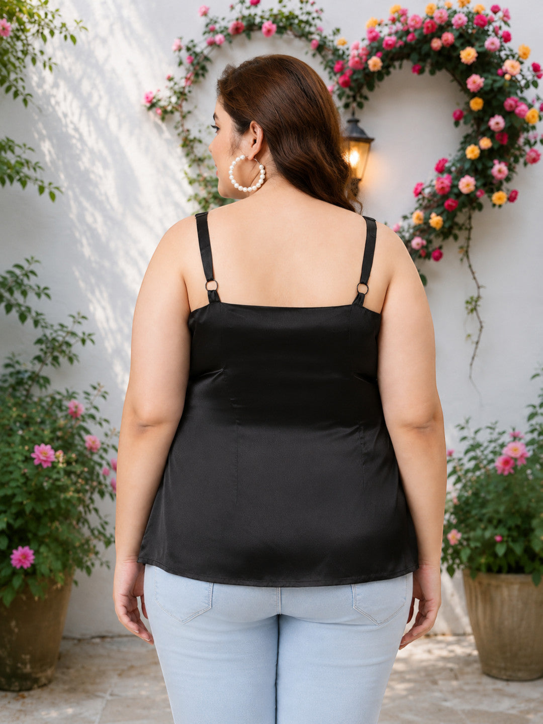 Plus Size Black Top