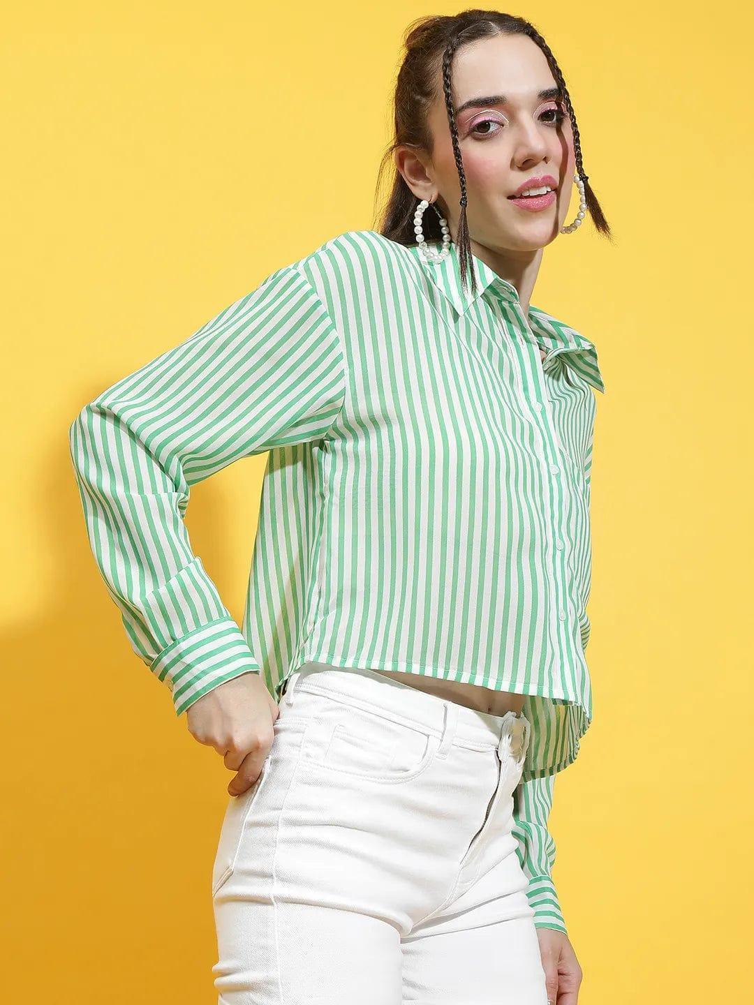 green-striped-shirt-crop
