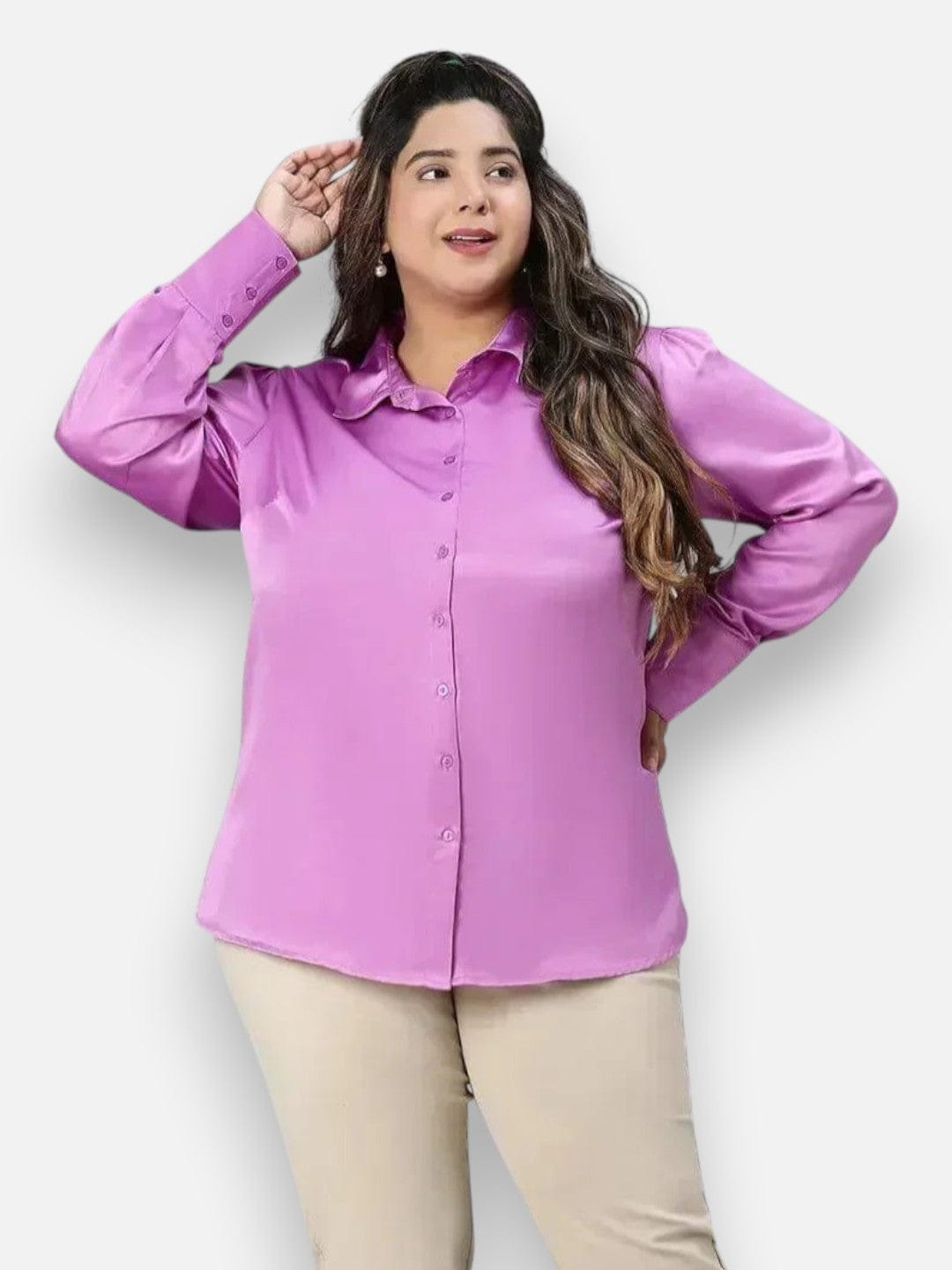 Plus Size Purple Shirt