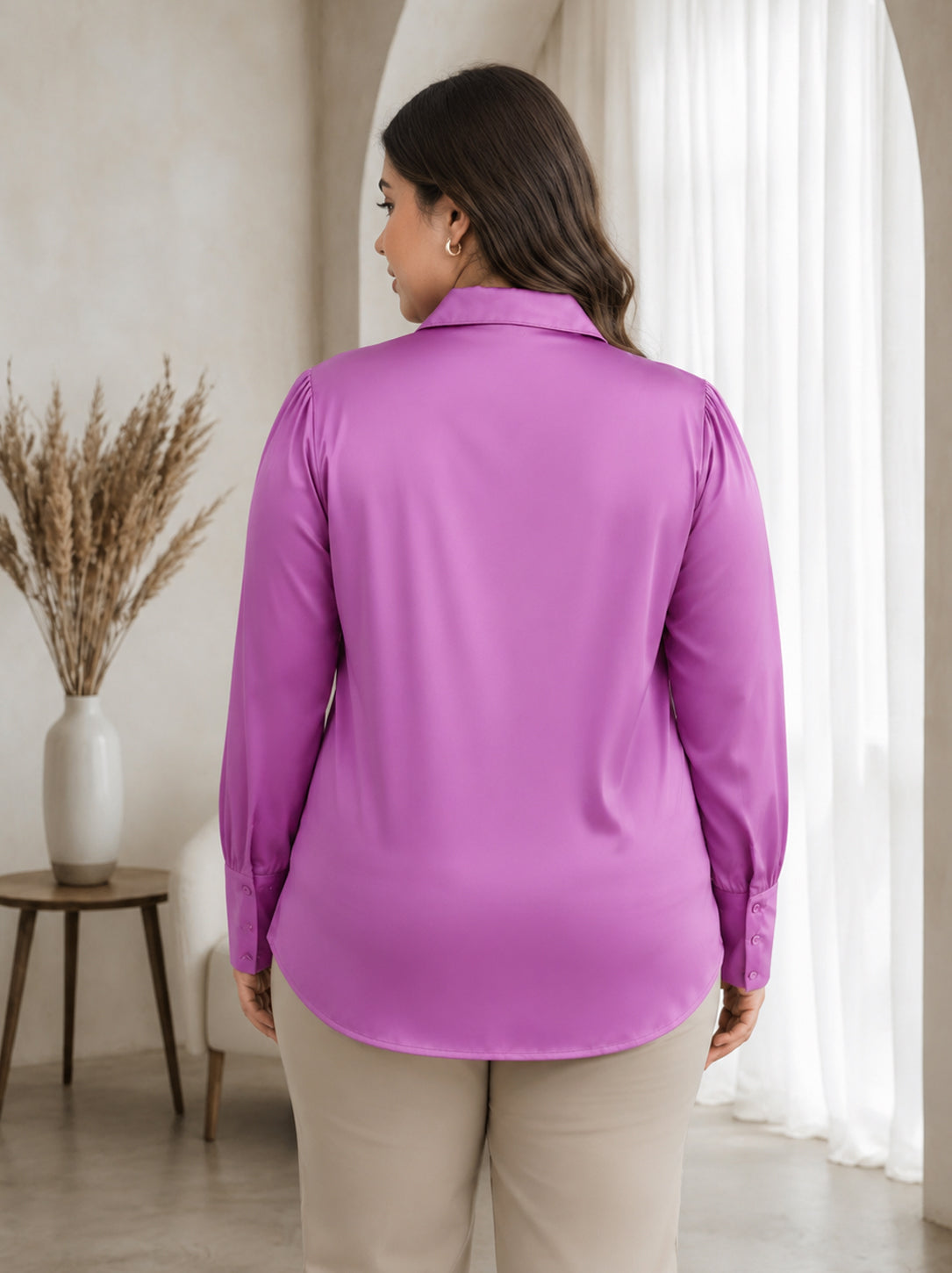 Plus Size Purple Shirt