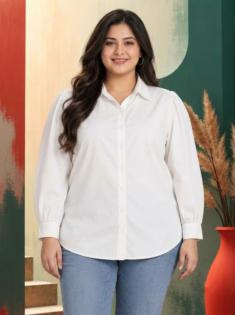 Plus Size White Shirt