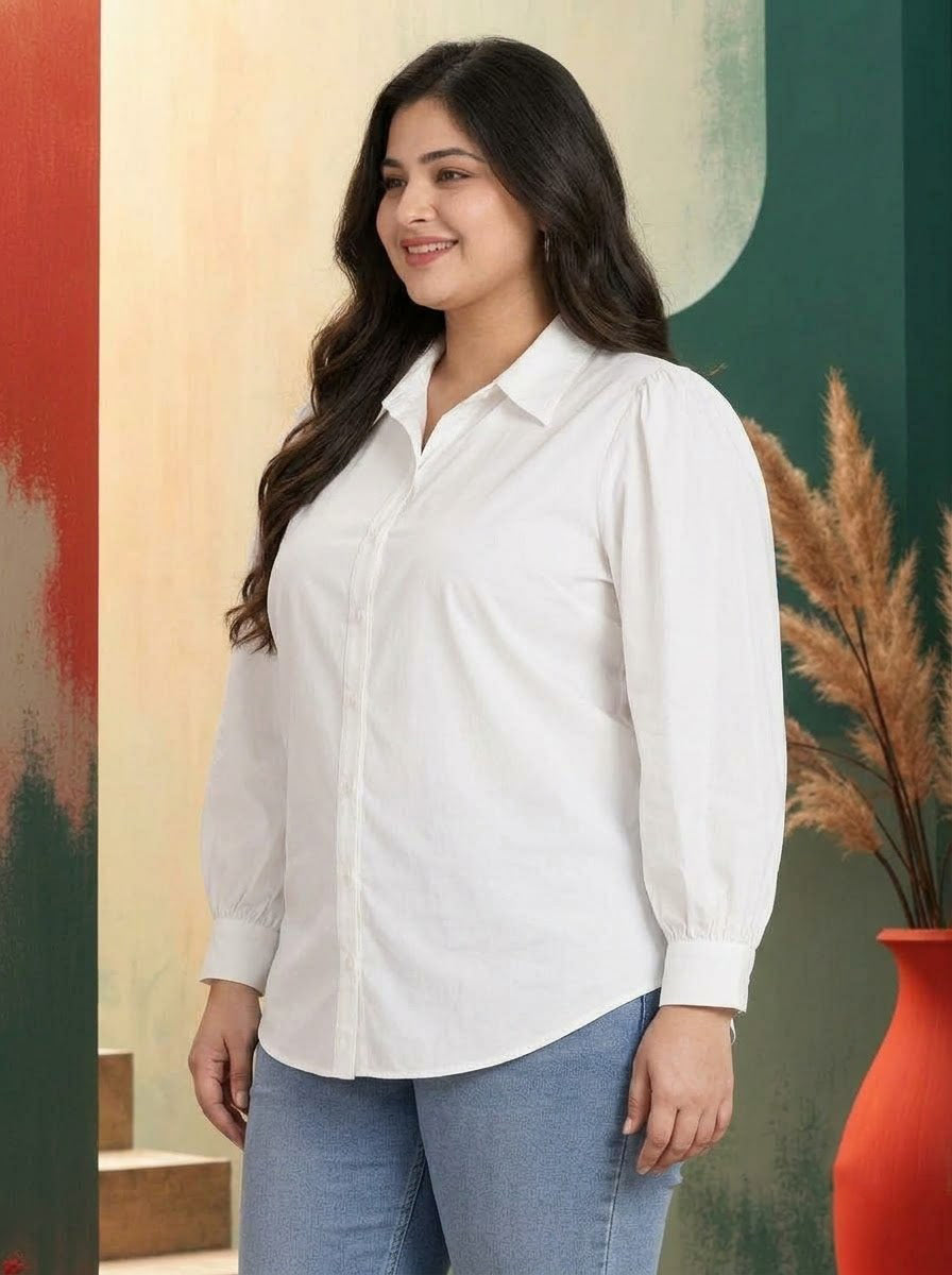 Plus Size White Shirt