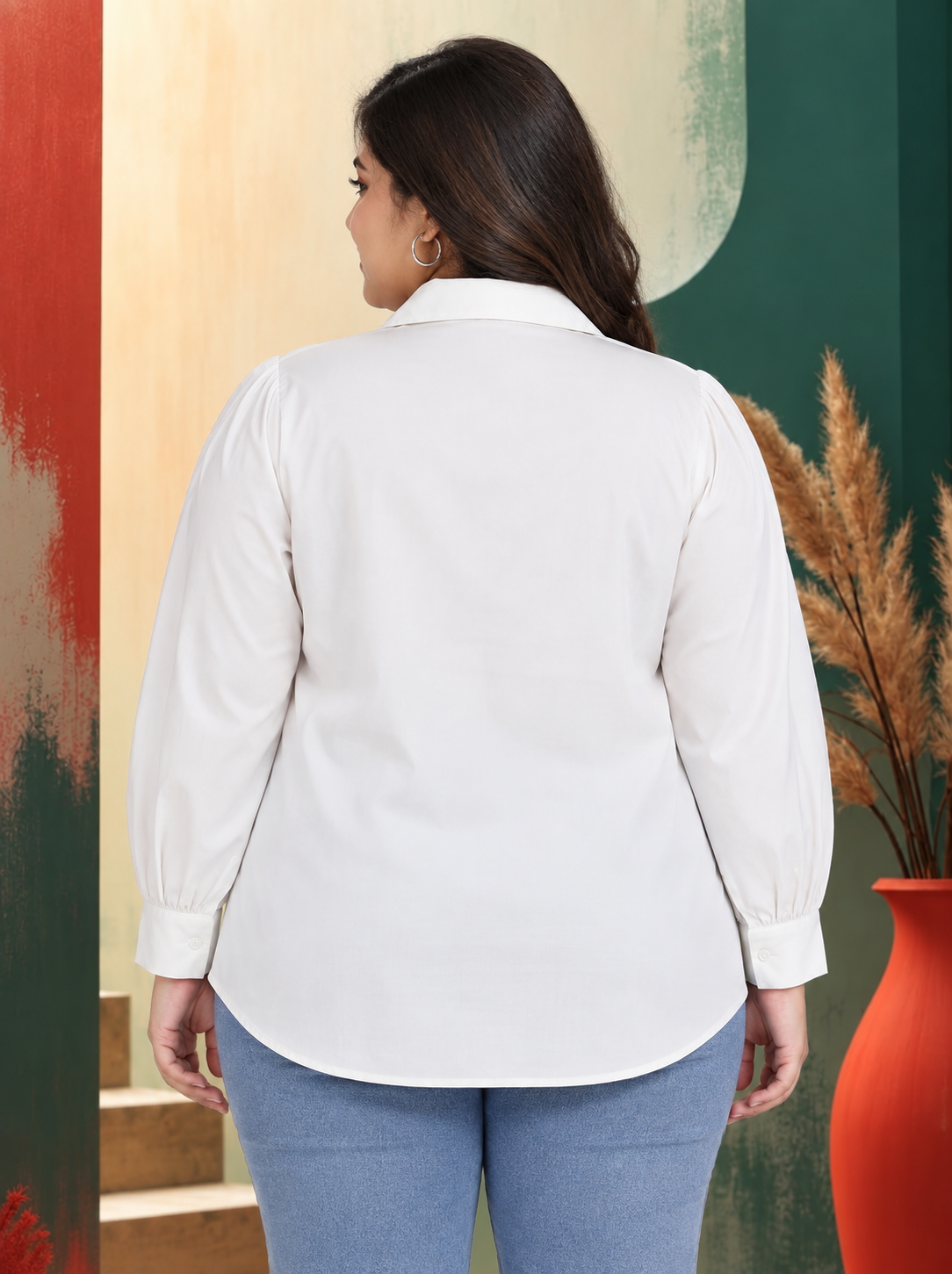 Plus Size White Shirt