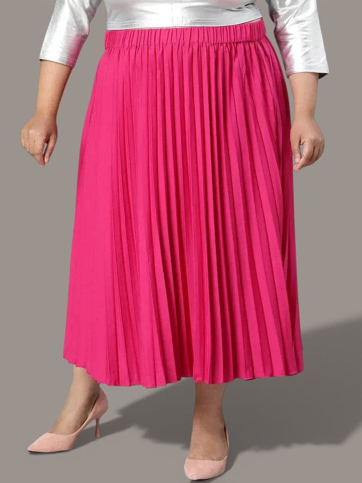 Plus Size Pink Skirt
