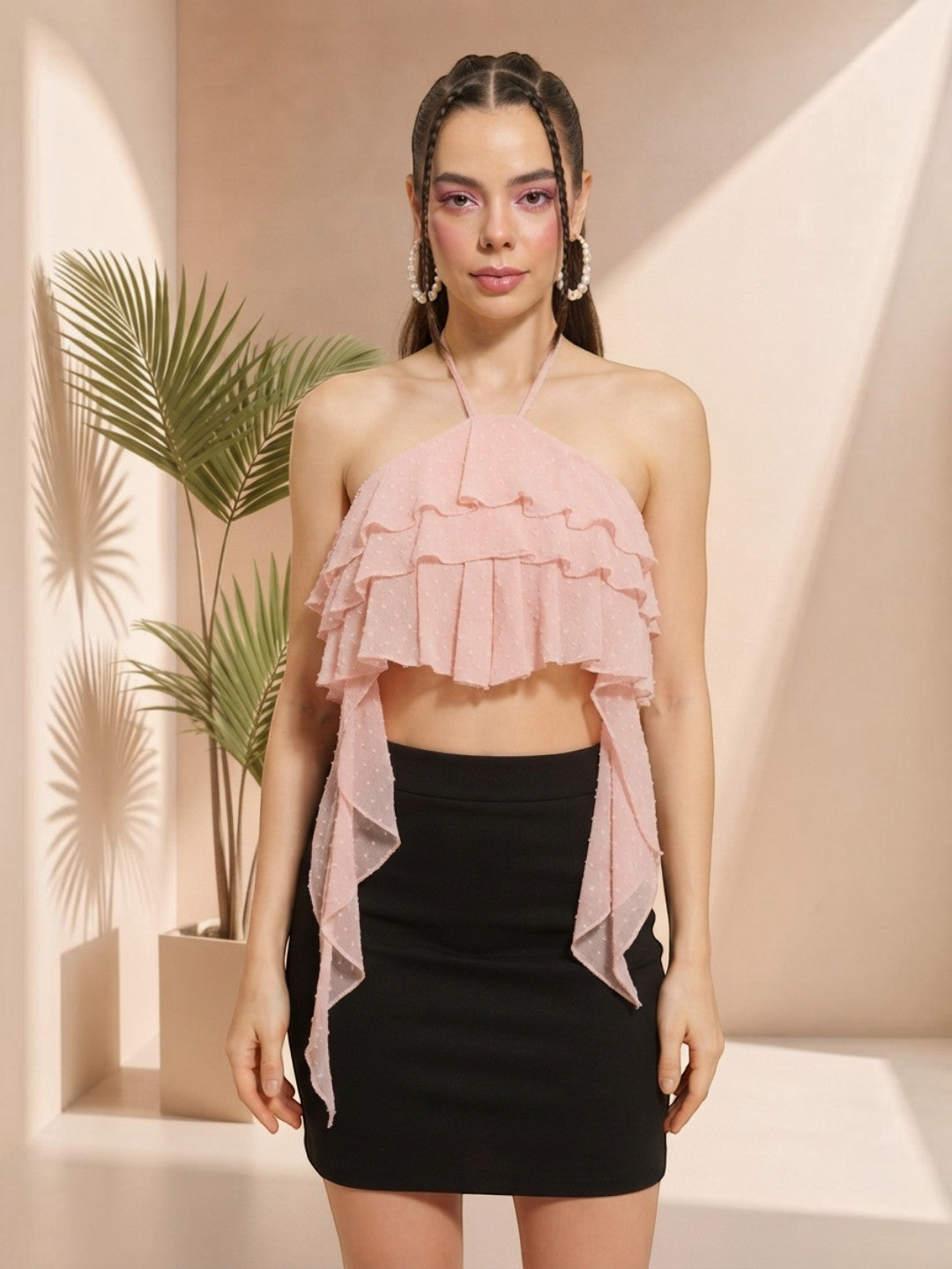 Pink Crop Top