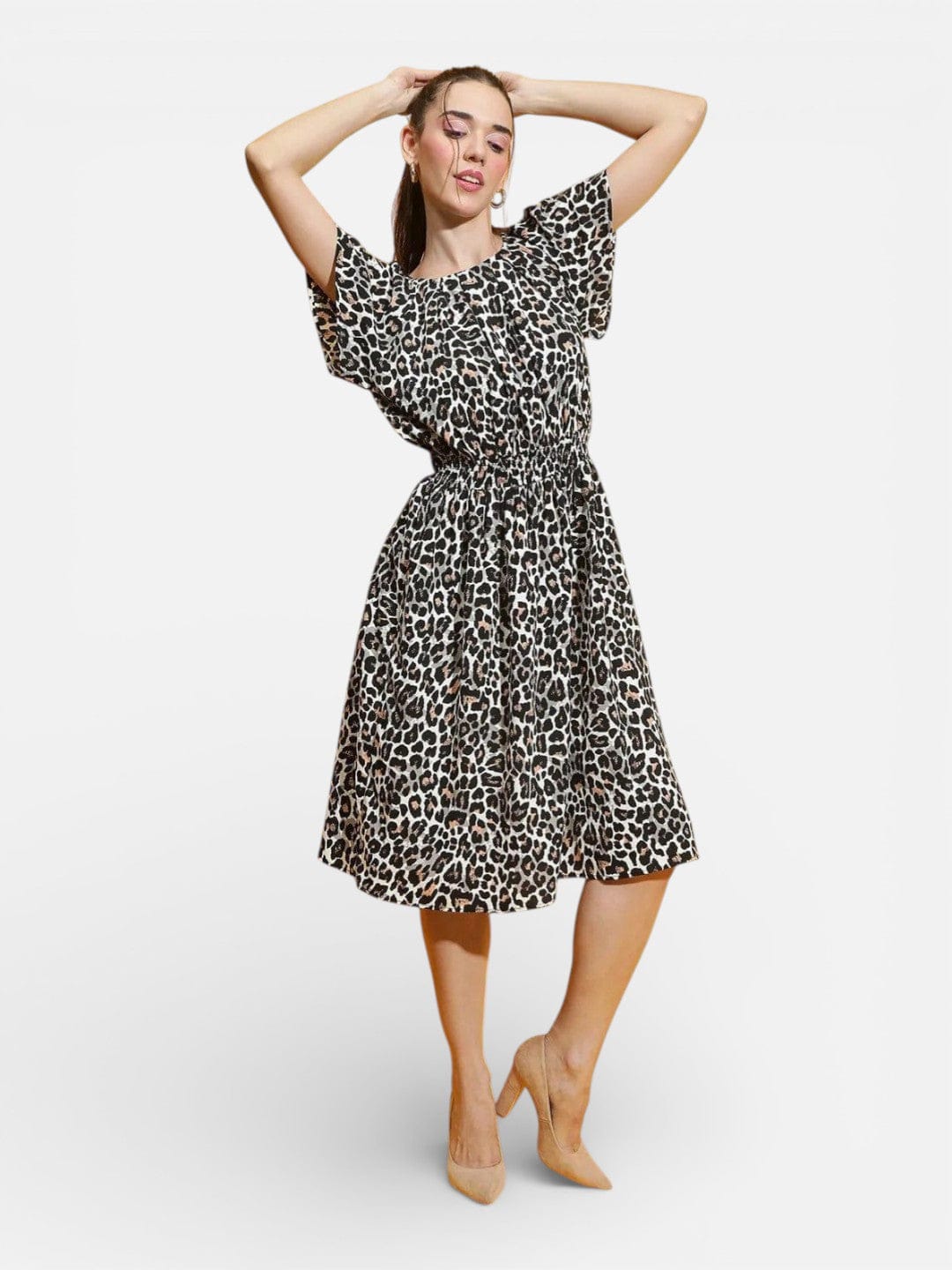 Multicolor Animal Print Dress