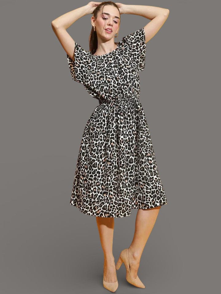Multicolor Animal Print Dress